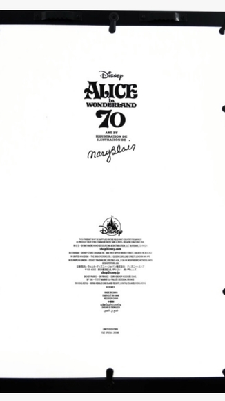 Alice in wonderland by mary blair framed pin set - Picture 3 of 3